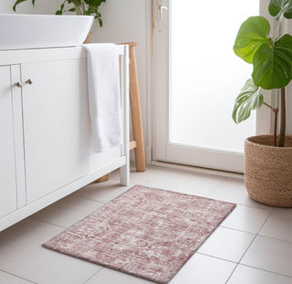 Piper Looms Mayfield Tribal Medallion AMF41 Pink Machine Washable Area Rug Scatter Lifestyle Image Feature