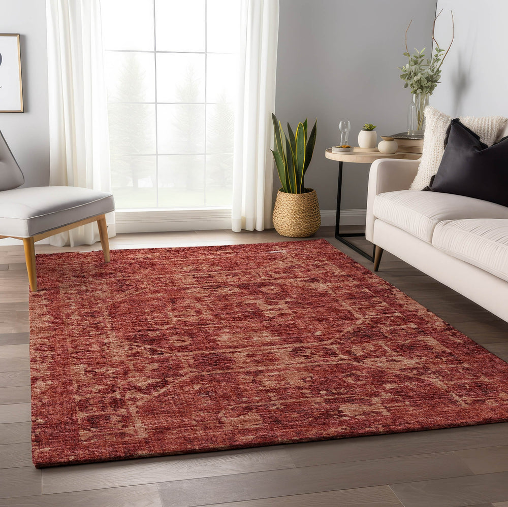 Piper Looms Mayfield Tribal Medallion AMF41 Spice Machine Washable Area Rug Lifestyle Image Feature