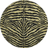 Piper Looms Mayfield Zebra AMF42 Gilded Machine Washable Area Rug Round Main Image