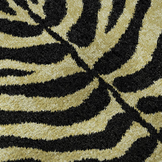 Piper Looms Mayfield Zebra AMF42 Gilded Machine Washable Area Rug Swatch Image