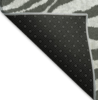 Piper Looms Mayfield Zebra AMF42 Gray Machine Washable Area Rug Backing Image