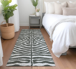 Piper Looms Mayfield Zebra AMF42 Gray Machine Washable Area Rug Runner Lifestyle Image Feature