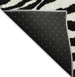 Piper Looms Mayfield Zebra AMF42 Pearl Machine Washable Area Rug Backing Image