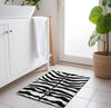 Piper Looms Mayfield Zebra AMF42 Pearl Machine Washable Area Rug Scatter Lifestyle Image Feature