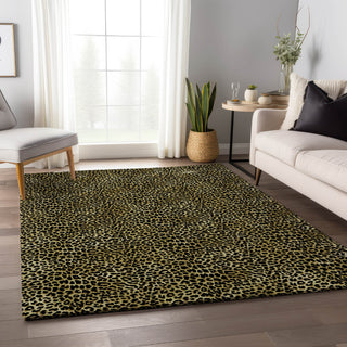 Piper Looms Mayfield Leopard AMF43 Gilded Machine Washable Area Rug Lifestyle Image Feature