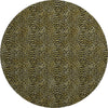 Piper Looms Mayfield Leopard AMF43 Gilded Machine Washable Area Rug Round Main Image