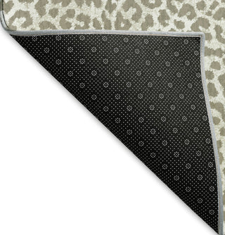 Piper Looms Mayfield Leopard AMF43 Taupe Machine Washable Area Rug Backing Image