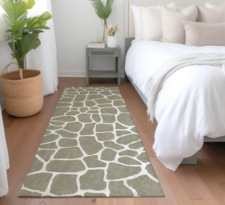 Piper Looms Mayfield Giraffe AMF45 Taupe Machine Washable Area Rug Runner Lifestyle Image Feature