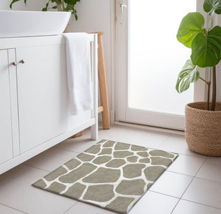 Piper Looms Mayfield Giraffe AMF45 Taupe Machine Washable Area Rug Scatter Lifestyle Image Feature