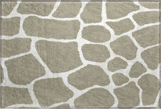 Piper Looms Mayfield Giraffe AMF45 Taupe Machine Washable Area Rug Scatter Main Image