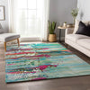 Piper Looms Mayfield Abstract AMF47 Melody Machine Washable Area Rug Lifestyle Image Feature