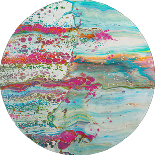 Piper Looms Mayfield Abstract AMF47 Melody Machine Washable Area Rug Round Main Image