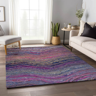 Piper Looms Mayfield Abstract AMF48 Flirt Machine Washable Area Rug Lifestyle Image Feature