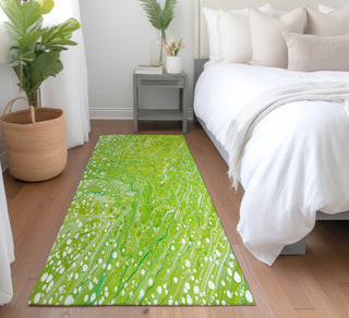 Piper Looms Mayfield Abstract AMF50 Clover Machine Washable Area Rug Runner Lifestyle Image Feature