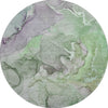 Piper Looms Mayfield Watercolors AMF500 Green Machine Washable Area Rug Round Main Image