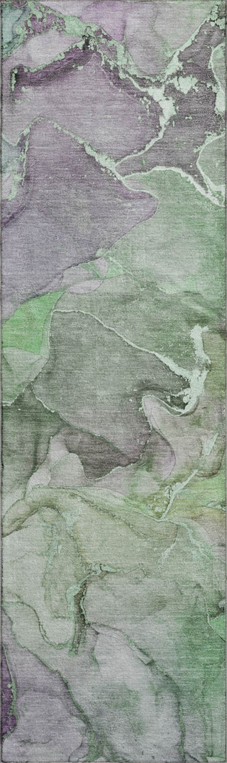 Piper Looms Mayfield Watercolors AMF500 Green Machine Washable Area Rug Runner Main Image