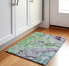Piper Looms Mayfield Watercolors AMF500 Green Machine Washable Area Rug Scatter Lifestyle Image Feature