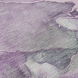 Piper Looms Mayfield Watercolors AMF500 Purple Machine Washable Area Rug Swatch Image
