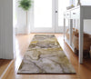 Piper Looms Mayfield Watercolors AMF500 Taupe Machine Washable Area Rug Runner Lifestyle Image Feature