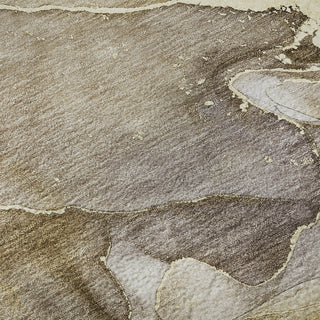 Piper Looms Mayfield Watercolors AMF500 Taupe Machine Washable Area Rug Swatch Image