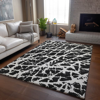 Piper Looms Mayfield Organic AMF501 Black Machine Washable Area Rug Lifestyle Image Feature
