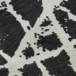 Piper Looms Mayfield Organic AMF501 Black Machine Washable Area Rug Swatch Image