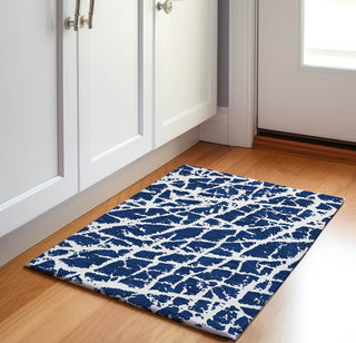Piper Looms Mayfield Organic AMF501 Navy Machine Washable Area Rug Scatter Lifestyle Image Feature