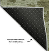 Piper Looms Mayfield Organic AMF501 Olive Machine Washable Area Rug Backing Image