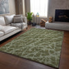 Piper Looms Mayfield Organic AMF501 Olive Machine Washable Area Rug Lifestyle Image Feature
