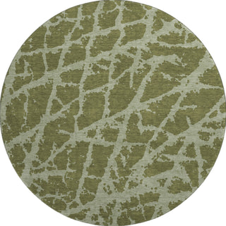 Piper Looms Mayfield Organic AMF501 Olive Machine Washable Area Rug Round Main Image