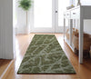 Piper Looms Mayfield Organic AMF501 Olive Machine Washable Area Rug Runner Lifestyle Image Feature