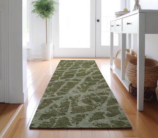 Piper Looms Mayfield Organic AMF501 Olive Machine Washable Area Rug Runner Lifestyle Image Feature