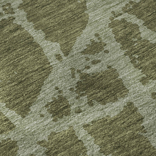 Piper Looms Mayfield Organic AMF501 Olive Machine Washable Area Rug Swatch Image