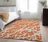 Piper Looms Mayfield Organic AMF501 Orange Machine Washable Area Rug Lifestyle Image Feature