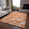 Piper Looms Mayfield Organic AMF501 Orange Machine Washable Area Rug Lifestyle Image Feature