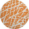 Piper Looms Mayfield Organic AMF501 Orange Machine Washable Area Rug Round Main Image