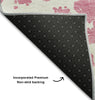 Piper Looms Mayfield Organic AMF501 Pink Machine Washable Area Rug Backing Image