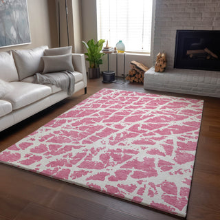 Piper Looms Mayfield Organic AMF501 Pink Machine Washable Area Rug Lifestyle Image Feature