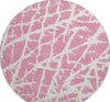Piper Looms Mayfield Organic AMF501 Pink Machine Washable Area Rug Round Main Image