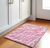 Piper Looms Mayfield Organic AMF501 Pink Machine Washable Area Rug Scatter Lifestyle Image Feature