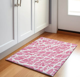 Piper Looms Mayfield Organic AMF501 Pink Machine Washable Area Rug Scatter Lifestyle Image Feature