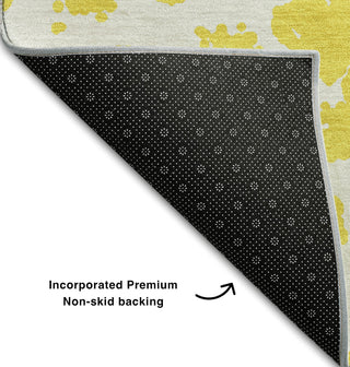 Piper Looms Mayfield Organic AMF501 Yellow Machine Washable Area Rug Backing Image