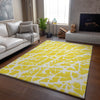 Piper Looms Mayfield Organic AMF501 Yellow Machine Washable Area Rug Lifestyle Image Feature