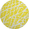 Piper Looms Mayfield Organic AMF501 Yellow Machine Washable Area Rug Round Main Image