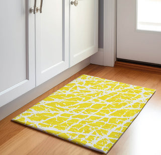 Piper Looms Mayfield Organic AMF501 Yellow Machine Washable Area Rug Scatter Lifestyle Image Feature