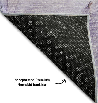 Piper Looms Mayfield Watercolors AMF502 Purple Machine Washable Area Rug Backing Image