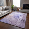 Piper Looms Mayfield Watercolors AMF502 Purple Machine Washable Area Rug Lifestyle Image Feature