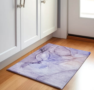 Piper Looms Mayfield Watercolors AMF502 Purple Machine Washable Area Rug Scatter Lifestyle Image Feature