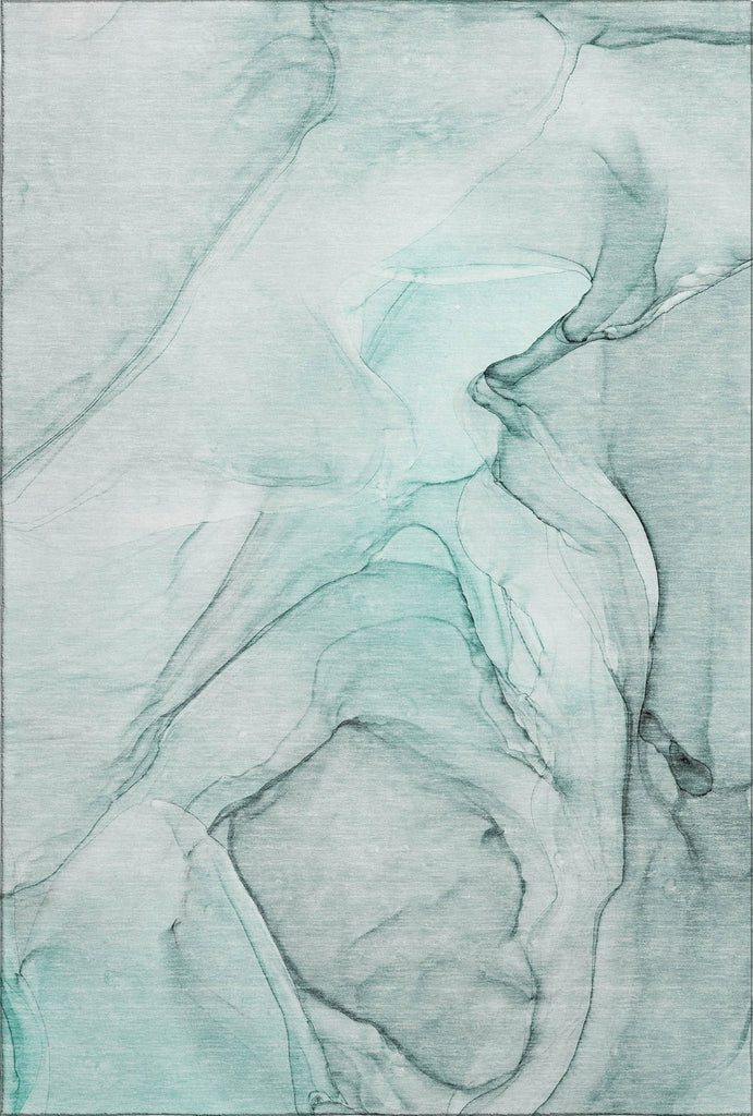 Piper Looms Mayfield Watercolors AMF502 Teal Machine Washable Area Rug main image