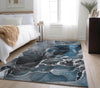 Piper Looms Mayfield Watercolors AMF503 Blue Machine Washable Area Rug Lifestyle Image Feature